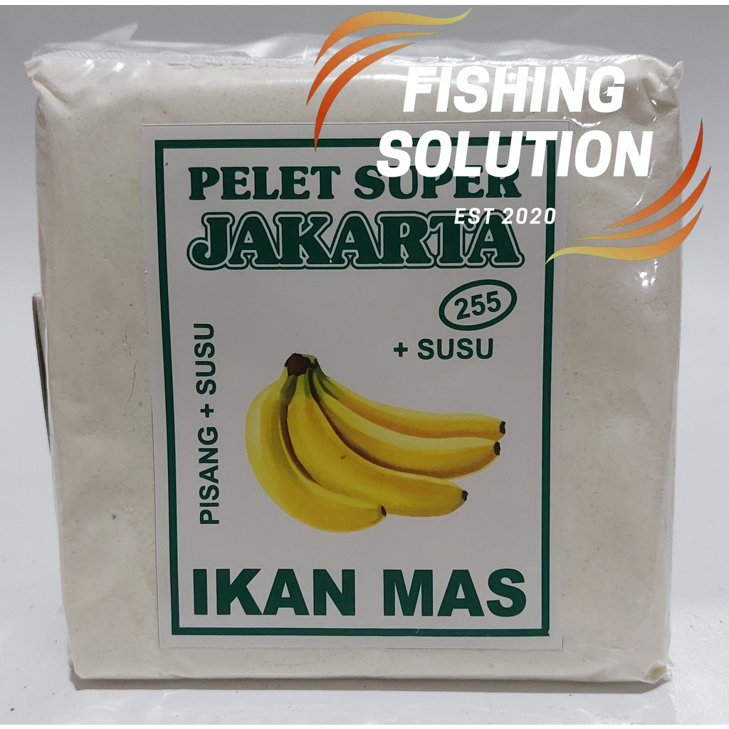 Umpan Pelet Pancing Super Jakarta 225 Pisang + Susu Ikan Mas