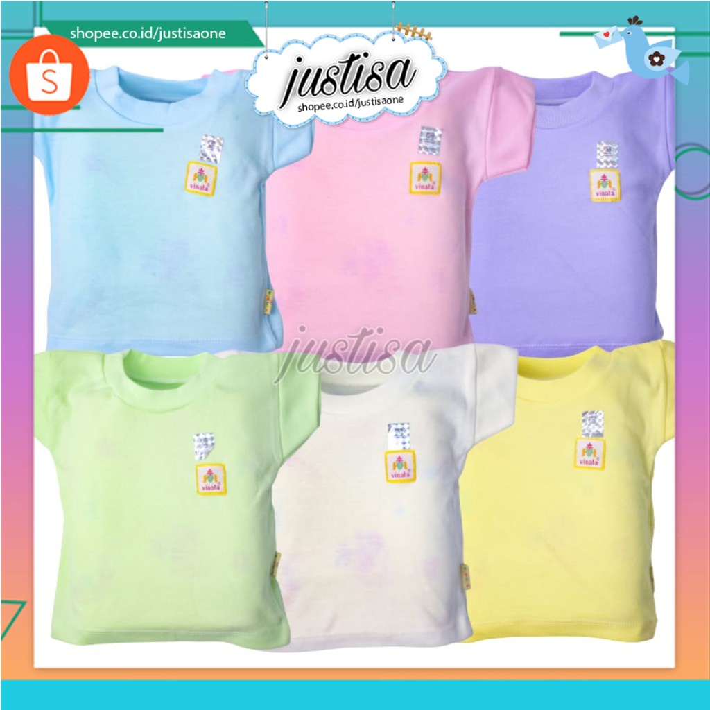 Promo !! VINATA-OBLONG BAYI POLOS 6 WARNA OBLONG BAYI NEW BORN