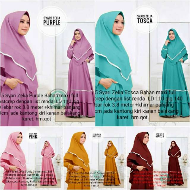 Gamis syari Zelia