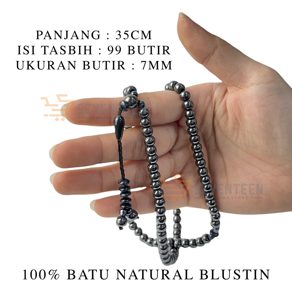 SEVENTEEN TASBIH BATU KESEHATAN ISI 99 BUTIR TASBIH BLUSTIN ASLI TASBIH SHOLAT MUSLIM AQIQAH TAHLILNAN YASINAN