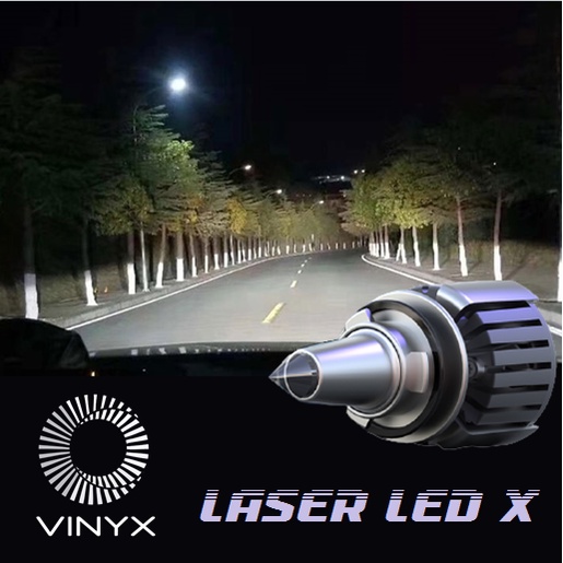 Lampu LED Mobil Laser X 50W H1 H7 H11 HB3 HB4 D2 D4 H1R VINYX Canbus 50 Watt Can Bus Motor