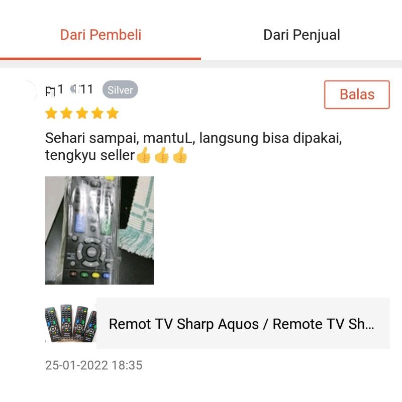 Remot TV Sharp Aquos / Remote TV Sharp LCD &amp; LED Remote TV Siap Pakai Tanpa Setting Remote TV Bagus