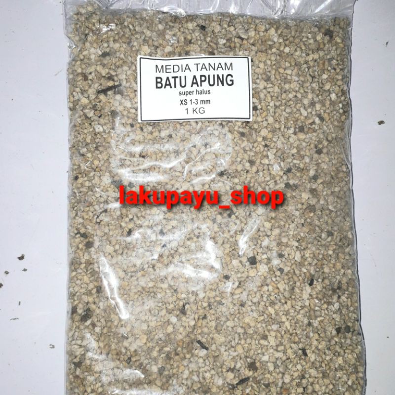 media tanam pumice super halus ukuran xs 1-3 mm (1KG)