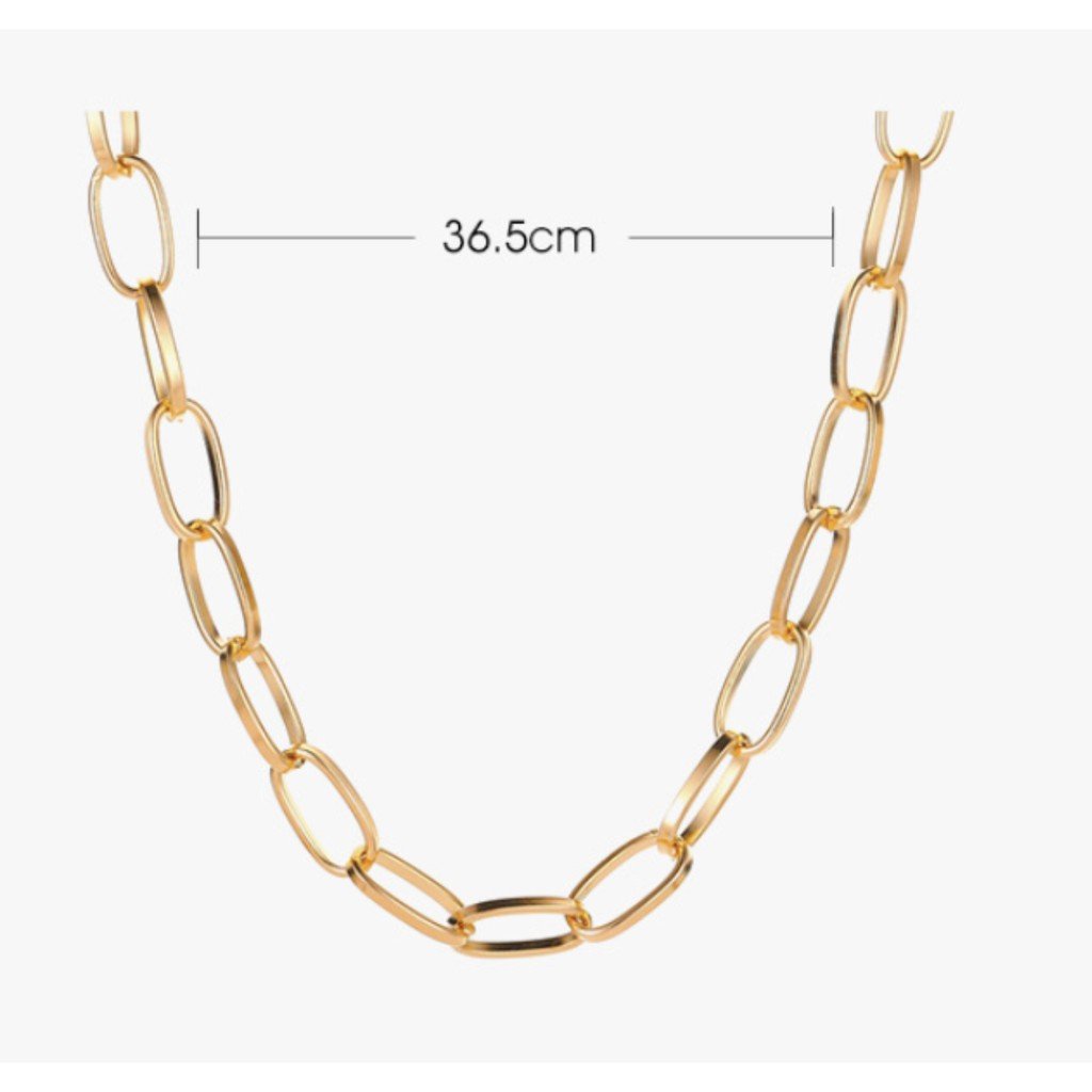 BYSTESI Chain Choker | Kalung Wanita Emas Gold Rantai-3