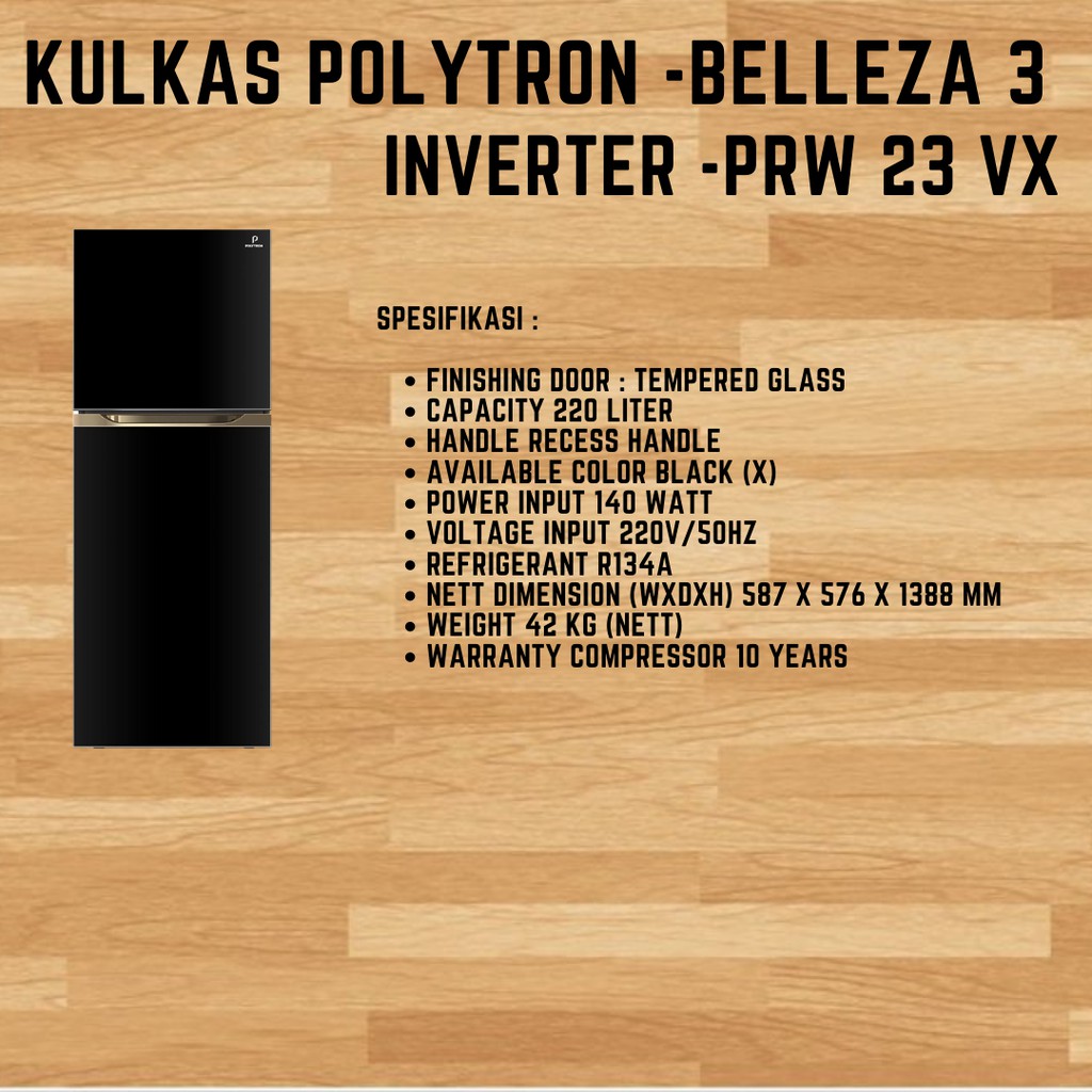 Harga Kulkas Polytron 2 Pintu Inverter Terbaru November 21 Biggo Indonesia