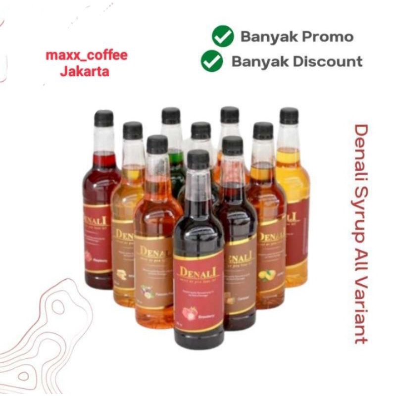 

Denali syrup peppermint 750ml All varian murah