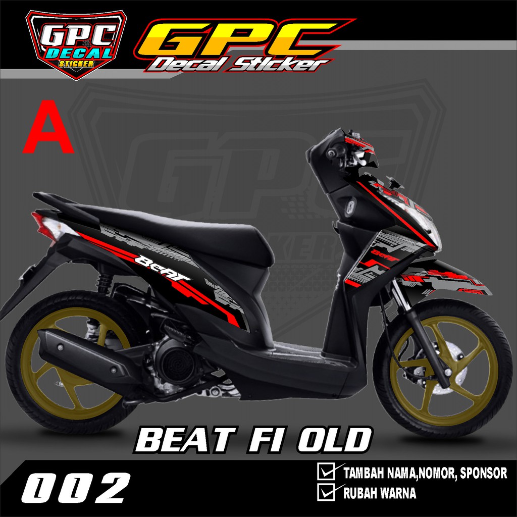 Decal Sticker Beat fi oLd full body-Dekal Stiker striping beat-Gpc Decal 002