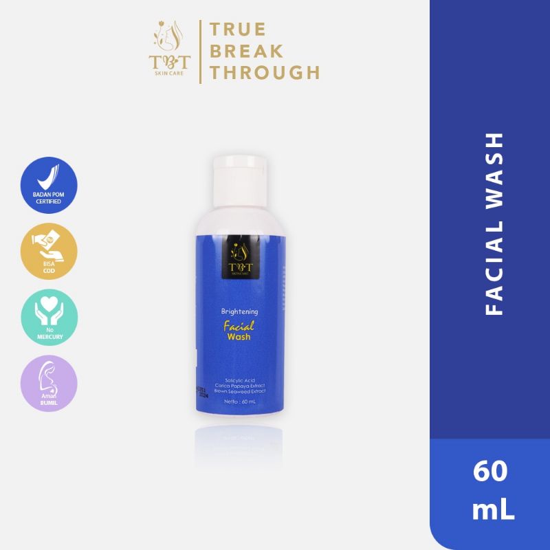 TBT SKIN CARE FACIAL WASH 10g- skincare alami BPOM mencerahkan wajah