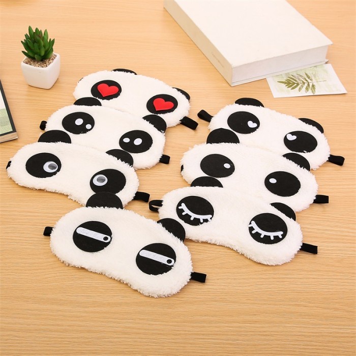 Kain Penutup Mata Ekspresi Ekspresi Panda Untuk Tidur Korea