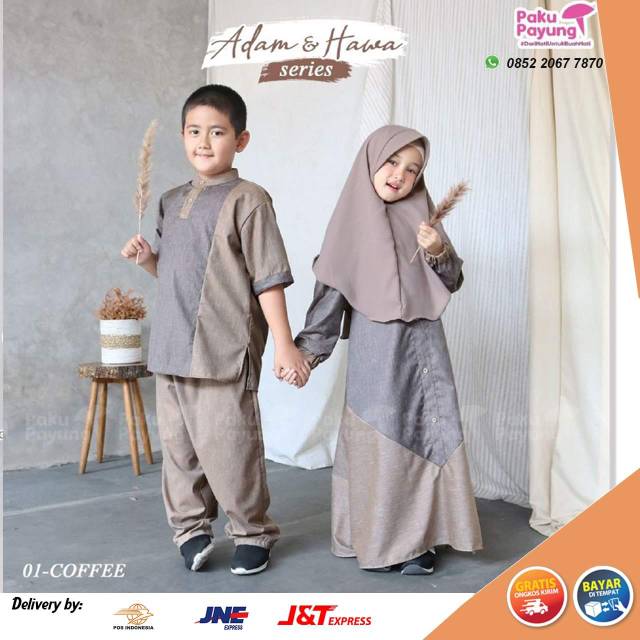 SET COUPLE KOKO GAMIS ANAK SYAR'I