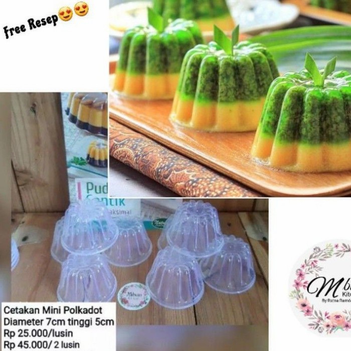 24pcs Cetakan puding agar agar / Green leaf 0951