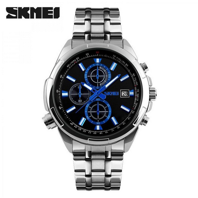 Jam Tangan Pria Skmei 9107 Jam Tangan Skmei Jam Tangan Rantai Jam Tangan Cowok Stainless Jam Cowok