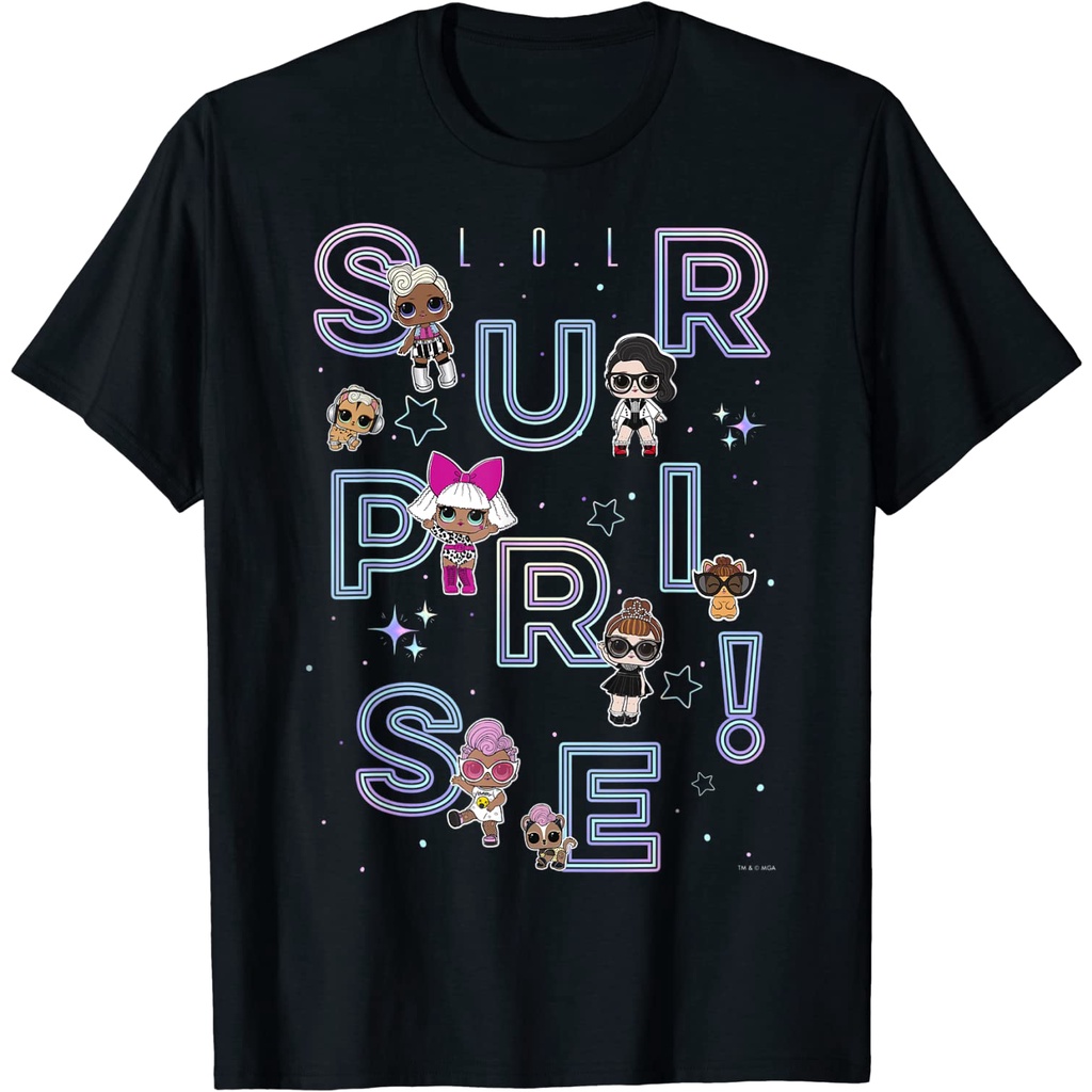 Kaos Anak LOL Surprise Letter Scatter Pakaian Fashion Baju Atasan Anak Laki Laki Perempuan Distro Um