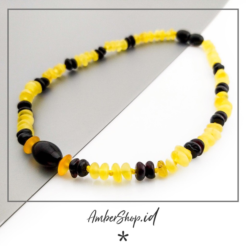 AS26 (Free Gift) kalung Amber pereda tumbuh gigi bayi - Amber Shop