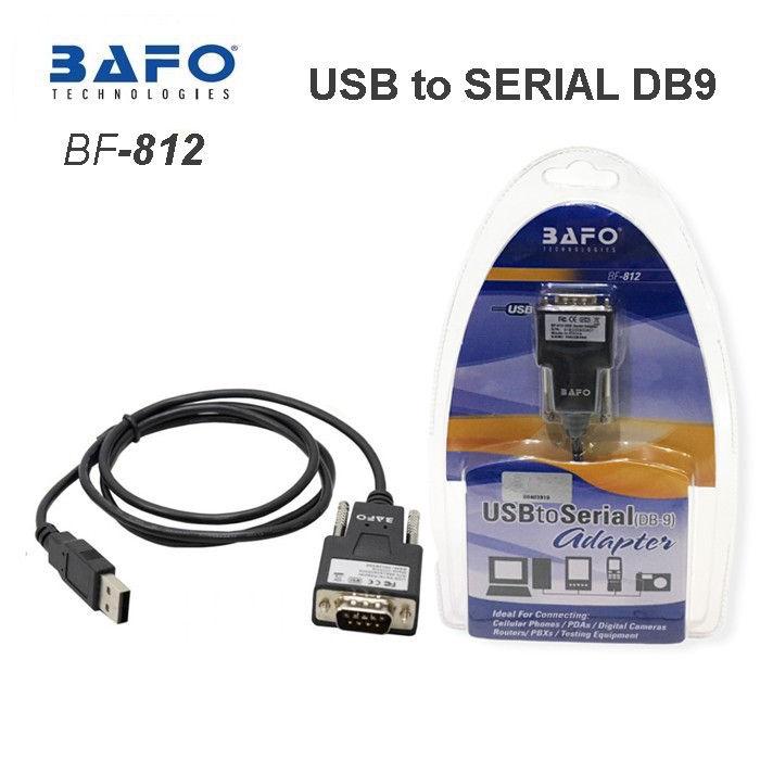 Usb to serial db9 kabel bafo adapter bf-812 orginal - Cable usb 2.0 to rs232