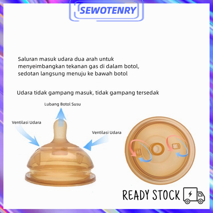 【COD】Piko bello Botol Susu Bayi 250ml / Botol bayi berbahan silikon lembut Coklat / Leher Lebar / Botol Susu Bayi Anti Kolik