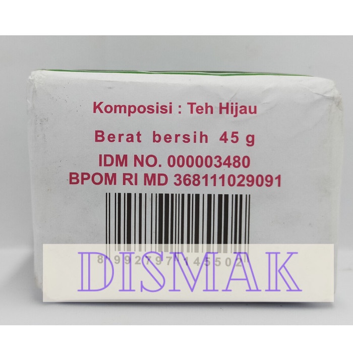 

Bb06F21D Teh Hijau Kepala Djenggot 45Gr Gg054Ss