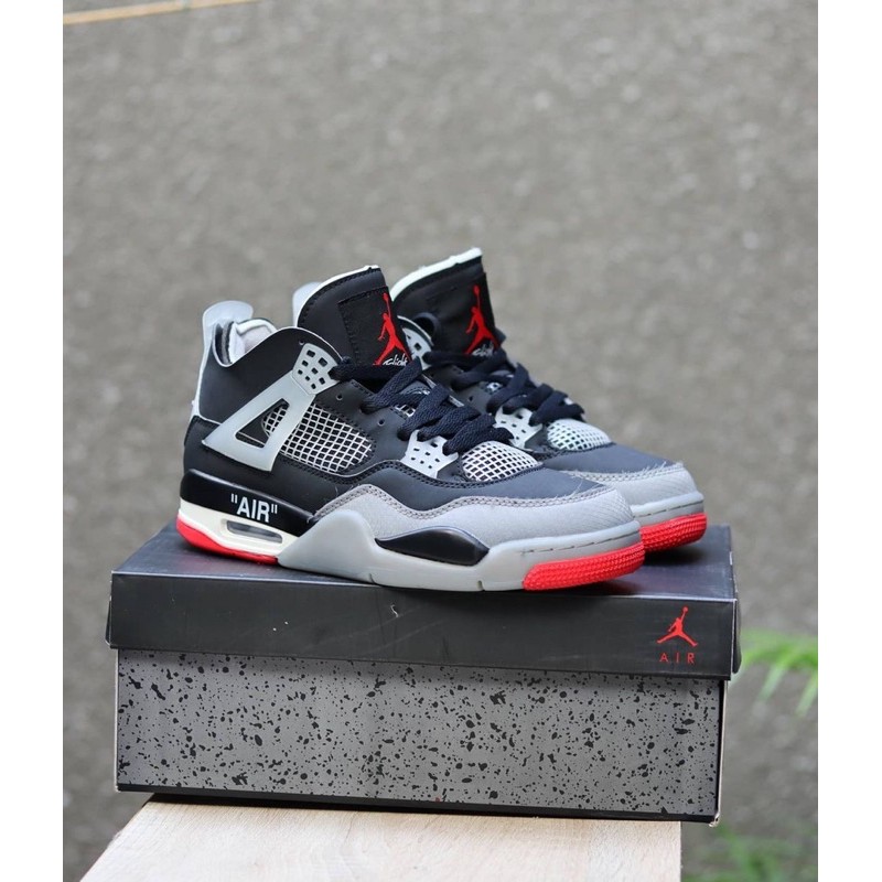JORDAN 4 BRED OFF WHITE HIGH QUALITY