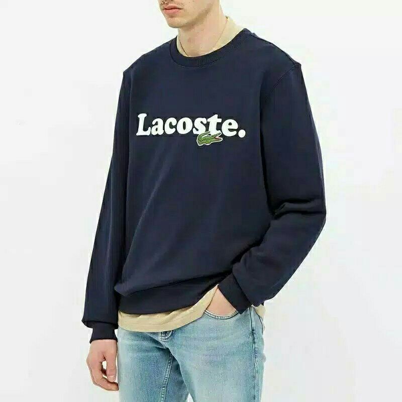 crewneck lacost3 full bordier premium TEBAL /Hoodie  Crewneck Lacost3 Premium Tebal Hits