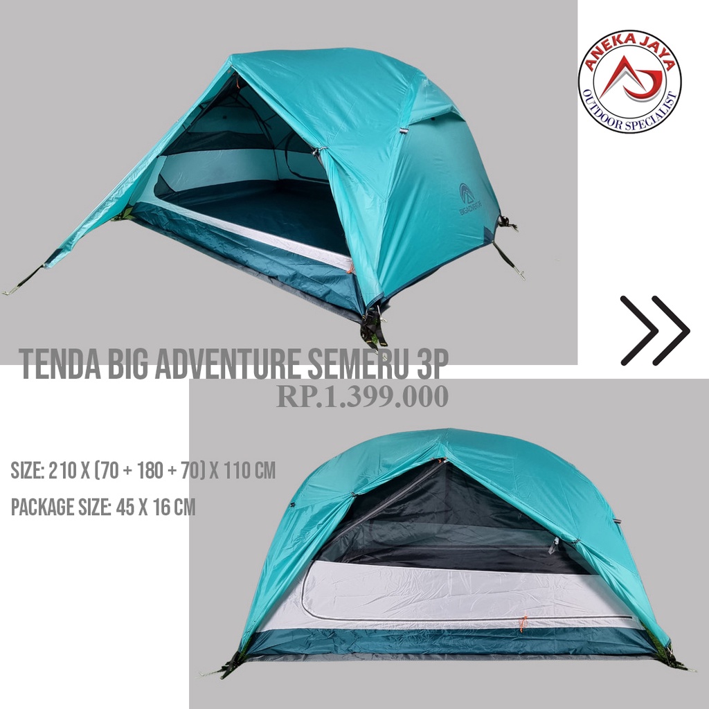 TENDA SEMERU BIG ADVENTURE 3 ORANG