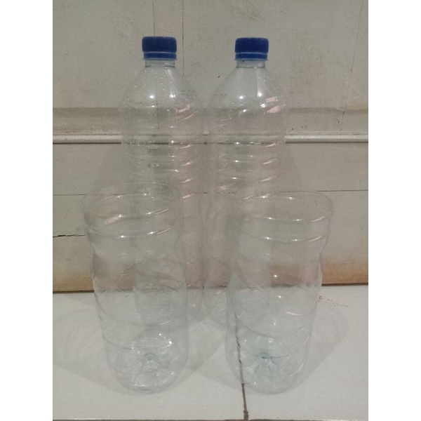 BOTOL BENING aqua BEKAS 1,5 LITER