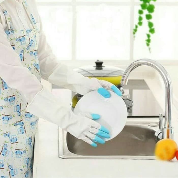 Sarung Tangan Cuci Piring Anti Air / Sarung Tangan Karet