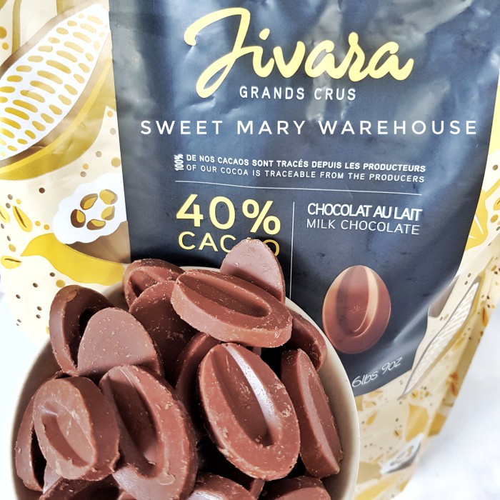 

Valrhona JIVARA 40% Milk Couverture Chocolate 250gr Milk Cokelat Susu