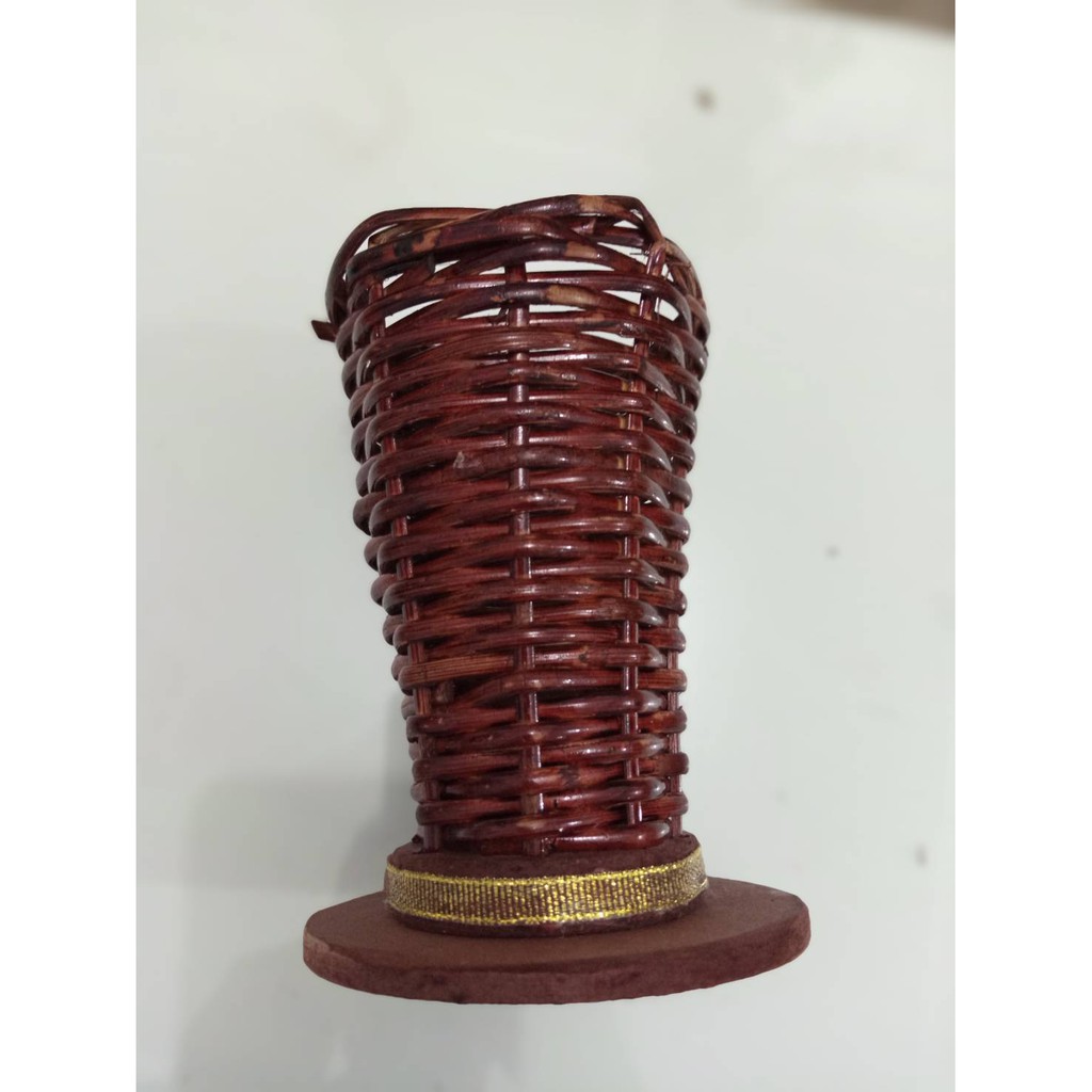 Pot Rotan Panjang/Pot Bunga/Pot Rattan/Pot Bunga Plastik/Vas Bunga Rotan Bentuk Corong