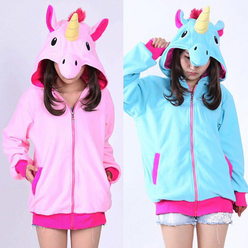 jaket hoodie unicorn