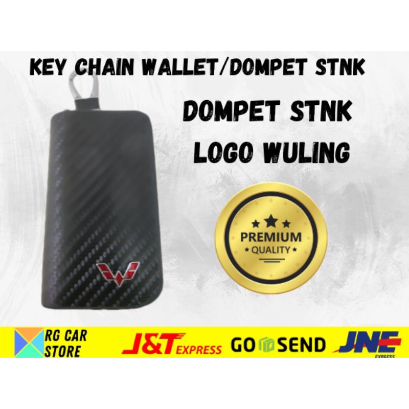 DOMPET STNK/KEY CHAIN WALLET MOTIF CARBON BERKUALITAS TINGGI