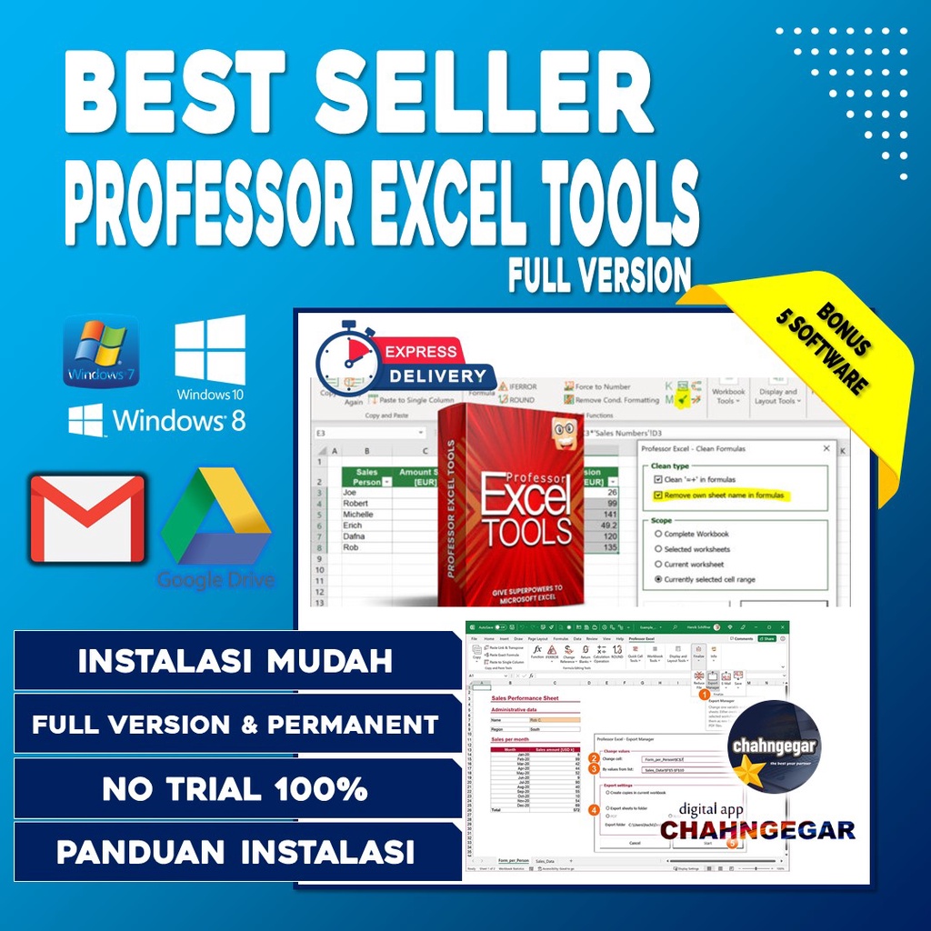 Addons Professor Excel Tools Premium Full Version | Plugin Excel Terbaru Windows | Ms Office Windows