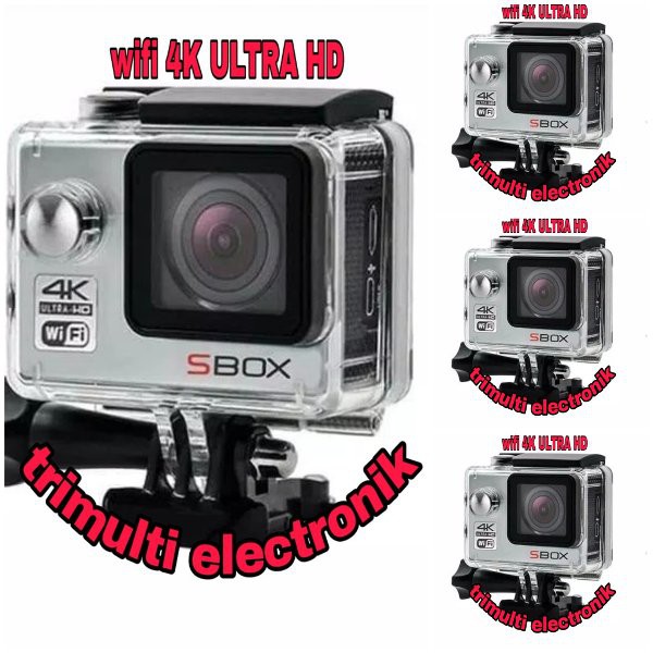 Termurah               Action Cam Sbox 4K Ultra HD 20MP