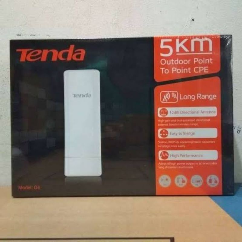 TENDA O3 CPE 5 KM WIFI ROUTER TENDA 03 (bekas 1 minggu pakai)