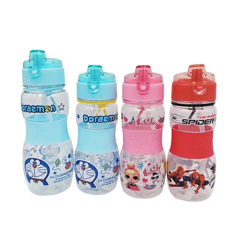 BOTOL MINUM ANAK X-3688 SEDOTAN KARAKTER BPA FREE 400 ML