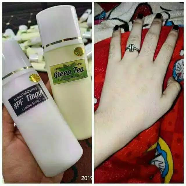 [COD] SEPAKET BODY LOTION GREENTEA DOSTING - PEMUTIH