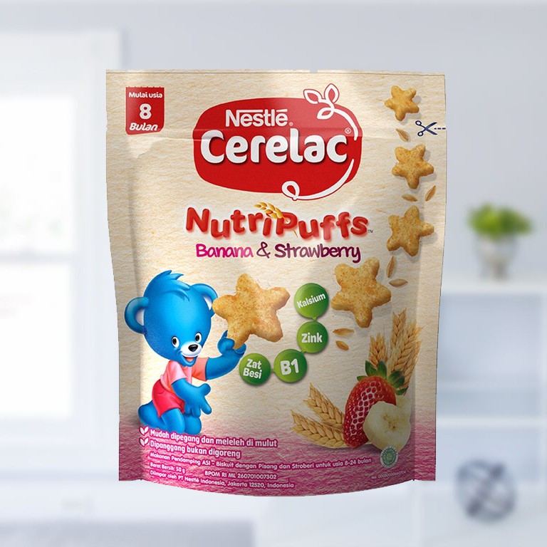 [GTStore] Cerelac NutriPuff 50g - Banana&Orange dan Banana&Strawberry