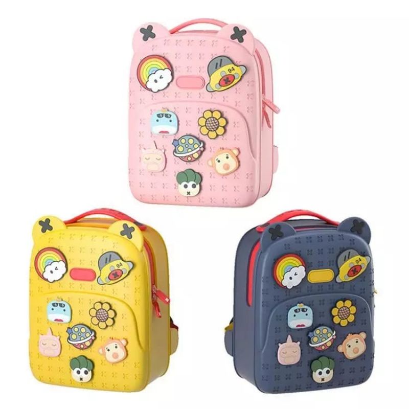 Luciola - READY Tas Sekolah Anak TK/PAUD/SD Ransel Big Size Koool Kids Tachel Ransel Waterproof Kara
