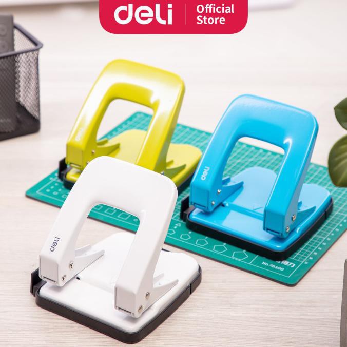 

✨BISA COD✨ Deli E0138 -Hole Punch/Pembolong kertas-Metal Punch 35sheets