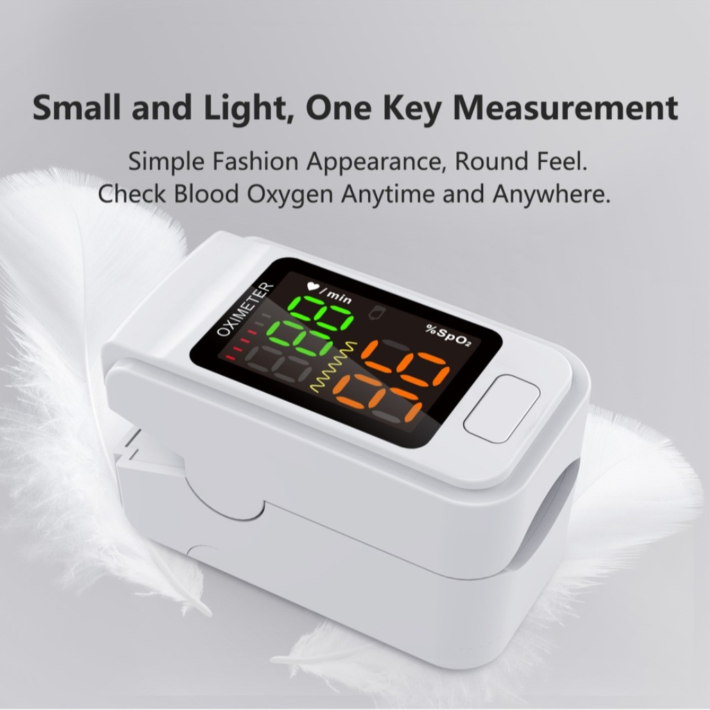 Fingertip Pulse Oximeter Oximetry Sp02 Saturation Monitor LED