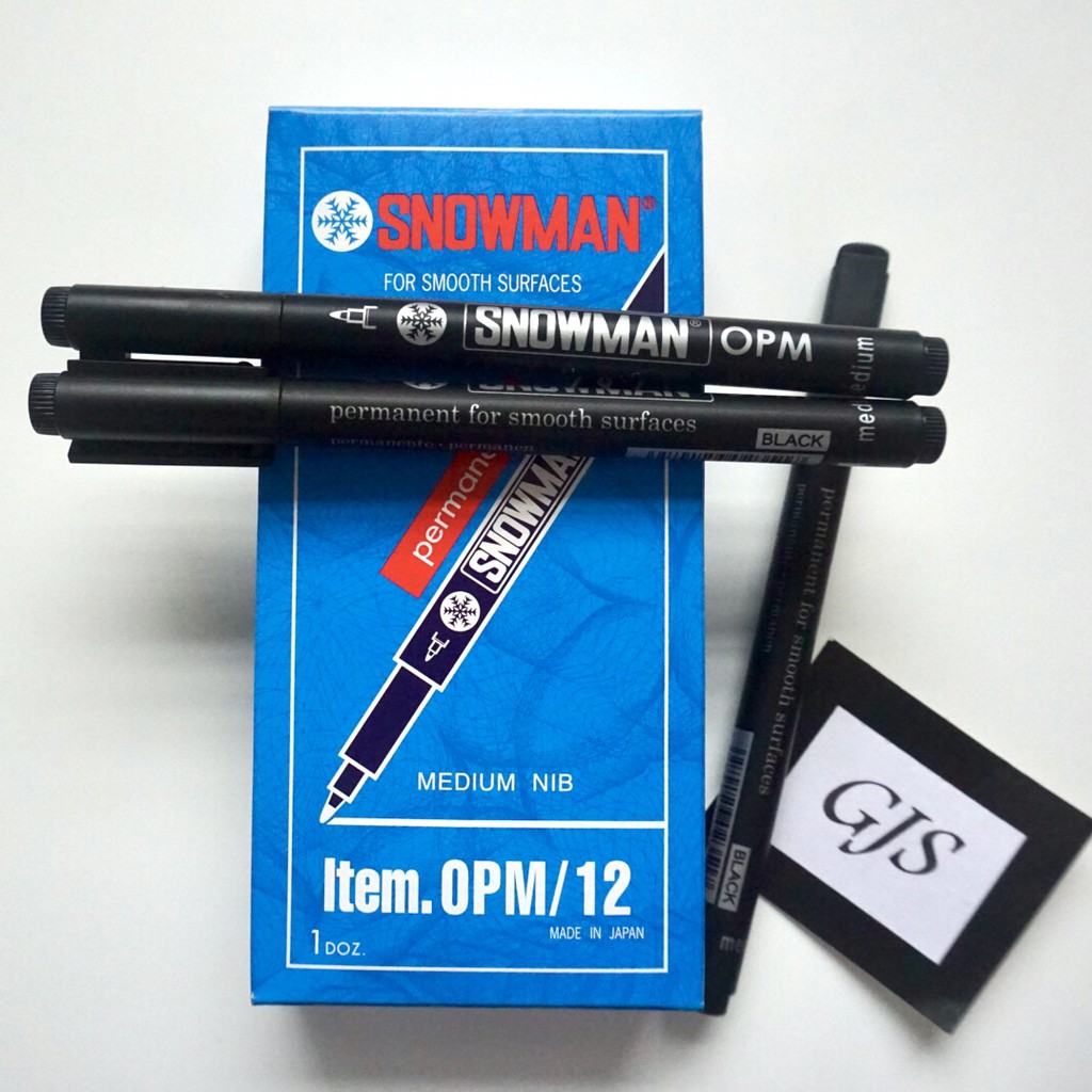 OPF Fine Nib Permanent For Smooth Surfaces Snowman Satuan