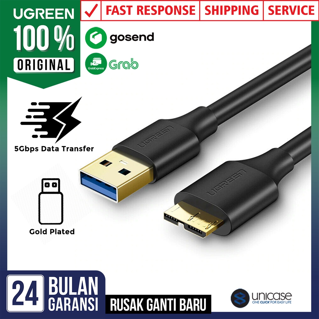 Jual Cable Data Usb 30 To Micro B Ugreen Hdd Hardisk External Kabel Shopee Indonesia 5674