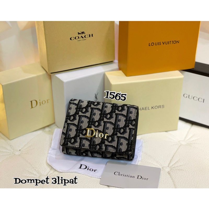 dompet lipat pendek fashion import, dompet 3lipat pendek free box