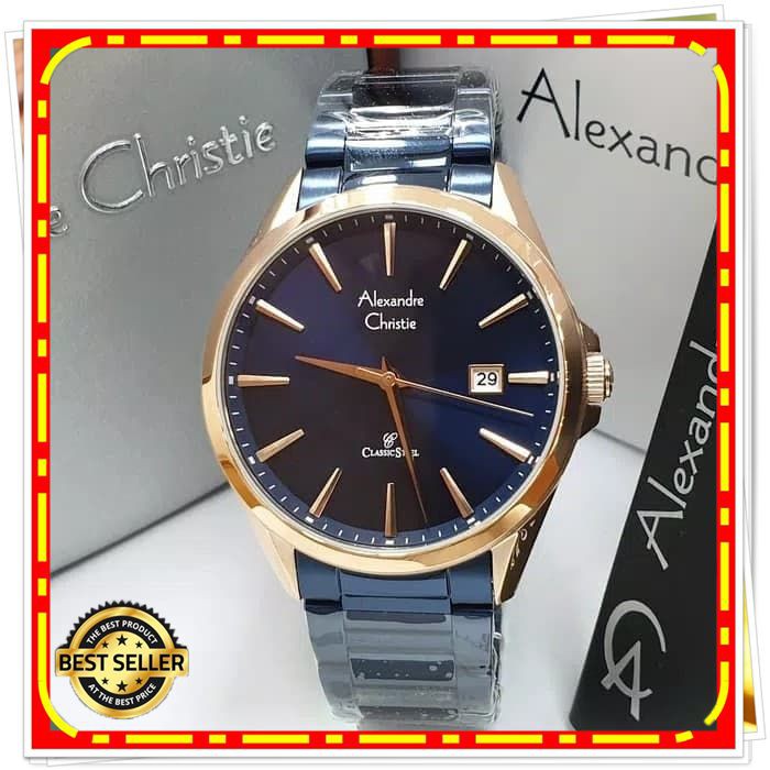 ALEXANDRE CHRISTIE AC 8552 PRIA ROSEGOLD BLUE ORIGINAL