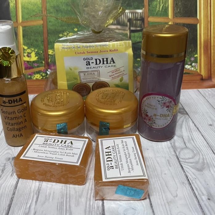 NEW PRODUCT !!! 8.8 Paket Cream a Dha Gold & Serum / Toner a Dha [KODE 940]