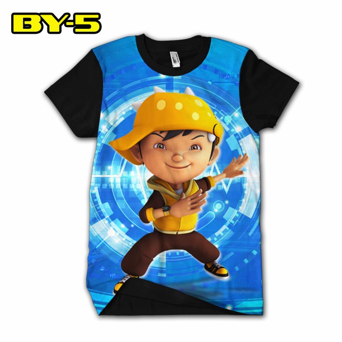 Kaos Boboiboy Angin Baju Anak Boboiboy Topan Animasi Kartun anak