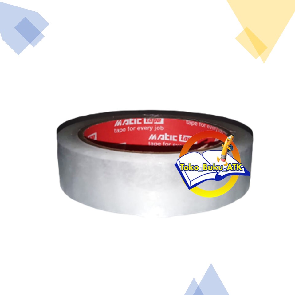 

Isolasi bening Lakban bening matic tape 12mm 24mm 36mm