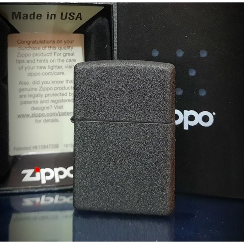 ORIGINAL ZIPPO 236 BLACK CRACKLE
