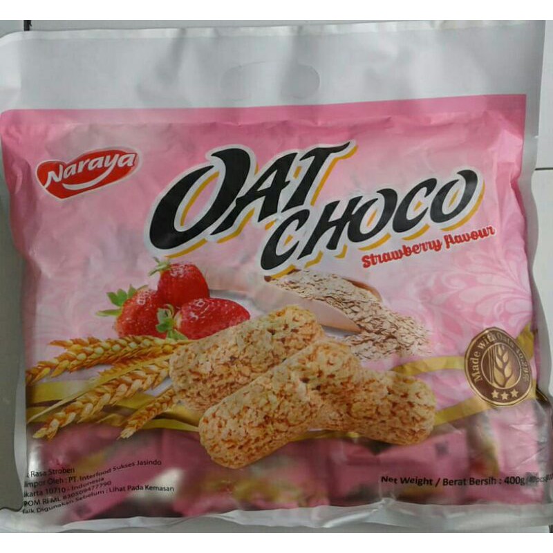 

Naraya Oat Choco original / Stawberry Flavour 400 gr (isi 40)