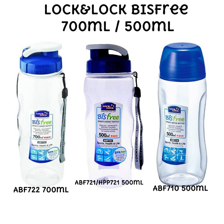 LOCK &amp; and n LOCK LOCK&amp;LOCK Bisfree Sports Water Bottle Botol Minum 500ml / 700ml