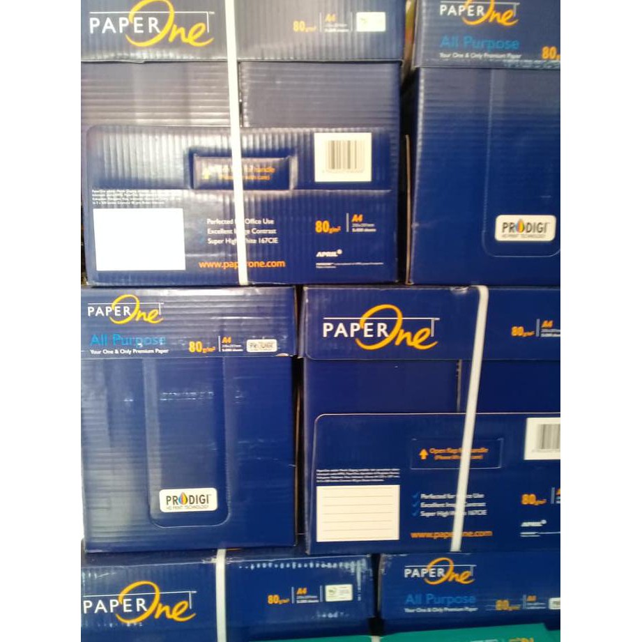 

Kertas HVS A4 80 Gsm Paper One, 1 Dus
